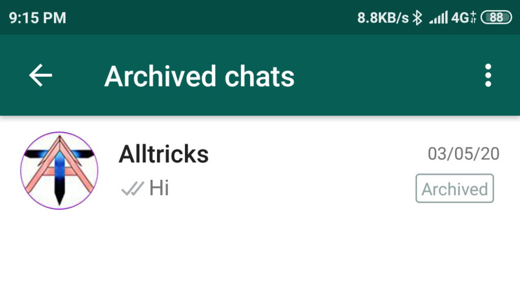 Hide WhatsApp chat without any software