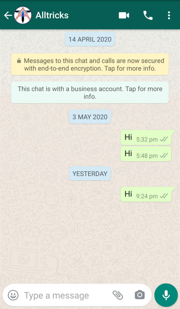 Restore hidden chat in WhatsApp