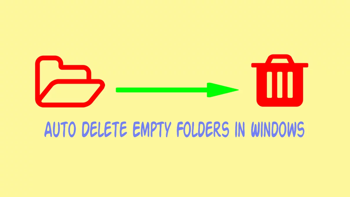 Auto Delete Empty Folders in Windows